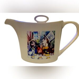 RARE, Alice in Wonderland Teapot By Alchemy‎ Fine China